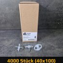 4000 Stück (40 Pack) Nagelscheibe 3,5 x 40 mm VF