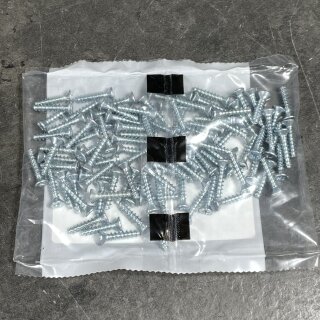100 Stk DQ Geräteschrauben mit Kombikreuzschlitz 3,2x15