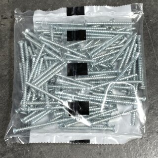 100 Stk DQ Geräteschrauben mit Kombikreuzschlitz 3,2x40