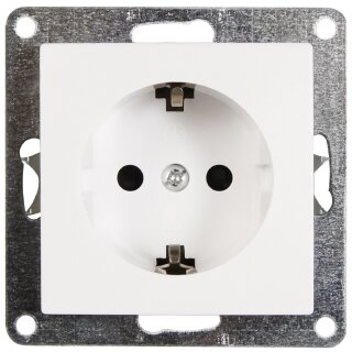 Flair Weiss matt Steckdose Schraub -SALE-