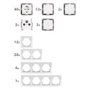 Flair Weiss matt Schalter-Steckdoseset Einfamilienhaus 95tlg