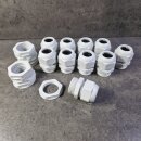 10x Kabelverschraubung M 32 x 1,5 metrisch hellgrau mit...