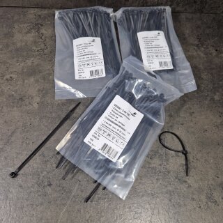300 Stück Kabelbinder 3,6 x 150 mm schwarz DQ
