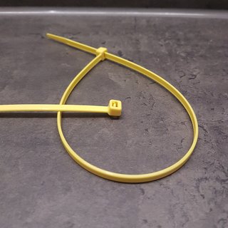 300 Stück Kabelbinder (3VE) 2,5 x 100 mm gelb