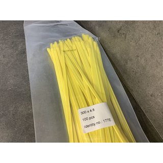 300 Stück Kabelbinder (3VE) 4,8 x 300 mm gelb