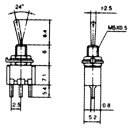 Miniatur-Kippschalter 3pol EIN/EIN 1A (3)