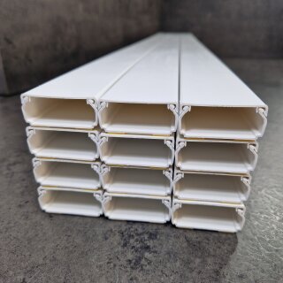 12 Meter KOPOS Kabelkanal weiss 40x20 mm selbstklebend