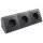 Flair Anthrazit matt Steckdosen-Block 3fach+2xUSB