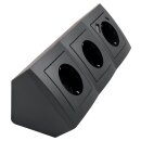 Flair Anthrazit matt Steckdosen-Block 3fach+USB-C/USB-A