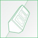 Flair Anthrazit matt Steckdosen-Block 3fach+USB-C/USB-A