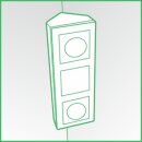 Flair Anthrazit matt Steckdosen-Block 2fach+2Schalter