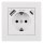 Flair Weiss matt Steckdose USB-A/USB-C