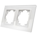 Flair Weiss matt 2-fach Rahmen Glas