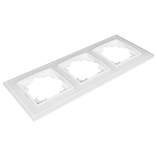Flair Weiss matt 3-fach Rahmen Glas -SALE-