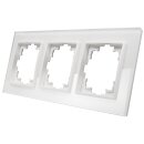 Flair Weiss matt 3-fach Rahmen Glas -SALE-