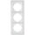 Flair Weiss matt 3-fach Rahmen Glas -SALE-