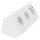 Flair Weiss matt Steckdosen-Block 3fach+2xUSB
