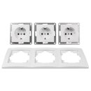 Flair Weiss matt Steckdosenset Beginner 3S Profi