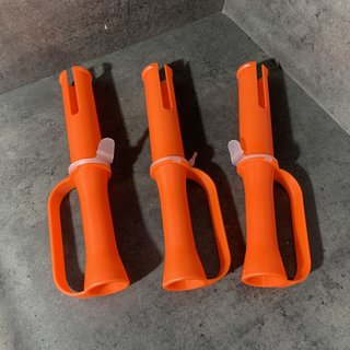 3 Stück Handabroller mit HB Mini orange