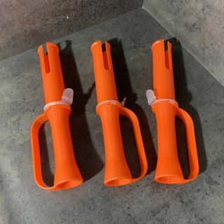 3 Stück Handabroller mit HB Mini orange