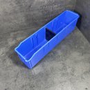 1 x Lagerkiste Transportkiste Stapelbox Schütte blau stabil 410x100x90
