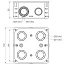 3 Stück KOPOS Unterputz-Verteilerdose 107x107x50