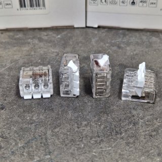 Steck- Hebel- Leuchten- Klemmen verschiedener Hersteller, 14,54 €