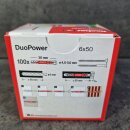 100 Stück (1Pack) fischer Duopower Dübel 6 x 50