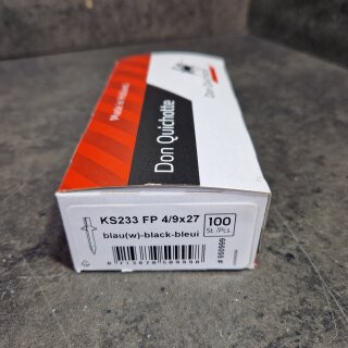 100 Fixpin,glatt,kleiner Kragen,Ballistikspitze 4,0x27 DQ