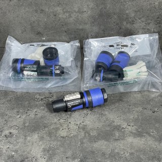 3 Stück NEUTRIK NAC3FXXA-W-L 10-16 mm Powercon Stecker blau alt: NAC3FCA