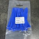 100 Stück Kabelbinder 100 mm x 2,5 mm breit Farbe : blau