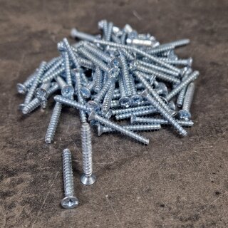 100 Stück Geräteschraube PZ1 KKS 3,2x25