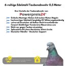 10 Meter EU 6 Reihige Edelstahl Taubenabwehr (20x0,5)