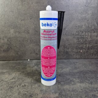 1 Stück beko® Acryl-Fugendichtstoff schwarz 310ml