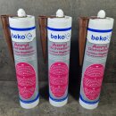 3 Stück beko® Acryl-Fugendichtstoff braun 310ml