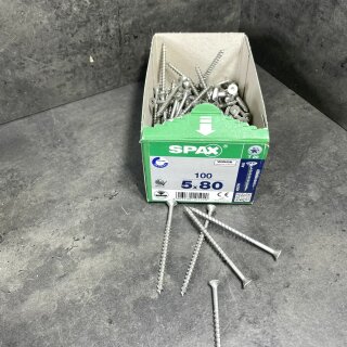 25 x Spax Spanplattenschrauben Schraube T2 wirox torx 5x80 5 x 80 mm a3j