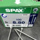 25 x Spax Spanplattenschrauben Schraube T2 wirox torx 5x80 5 x 80 mm a3j