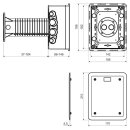KOPOS Wärmedämmung Universaldose mit Deckel 120-300mm