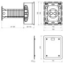 KOPOS Wärmedämmung Universaldose mit Deckel 120-300mm