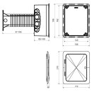 KOPOS Wärmedämmung Universaldose mit Klapp-Deckel 120-300mm