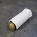 10 Stück KS-BAUSTOPFEN 1/2" mit Messingeinsatz WEISS