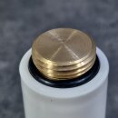 10 Stück KS-BAUSTOPFEN 1/2" mit Messingeinsatz WEISS