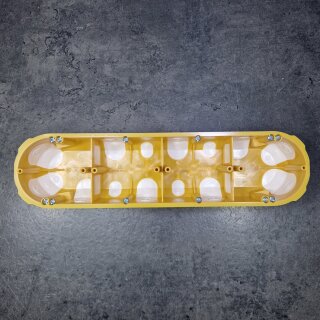 KOPOS Hohlwanddose winddicht orange 4-fach