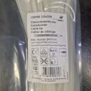 100 Stück Kabelbinder  3,6 x 200 weiss/natur DQ