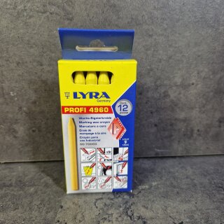 LYRA Wachskreide 4960 rund 100x8,5mm V12 gelb