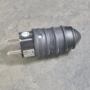 Gummi-Schutzkontaktstecker McPower, schwarz