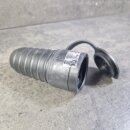 Gummi-Schutzkontakt-Kupplung McPower, schwarz,mit Deckel