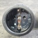 Gummi-Schutzkontakt-Kupplung McPower, schwarz,mit Deckel