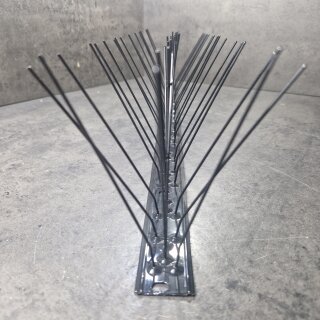 50 Meter Taubenabwehr Edelstahl 50cm 3-reihig schwarz
