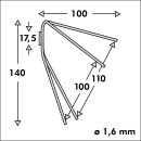 1 Meter Schwalbenabwehr Edelstahl